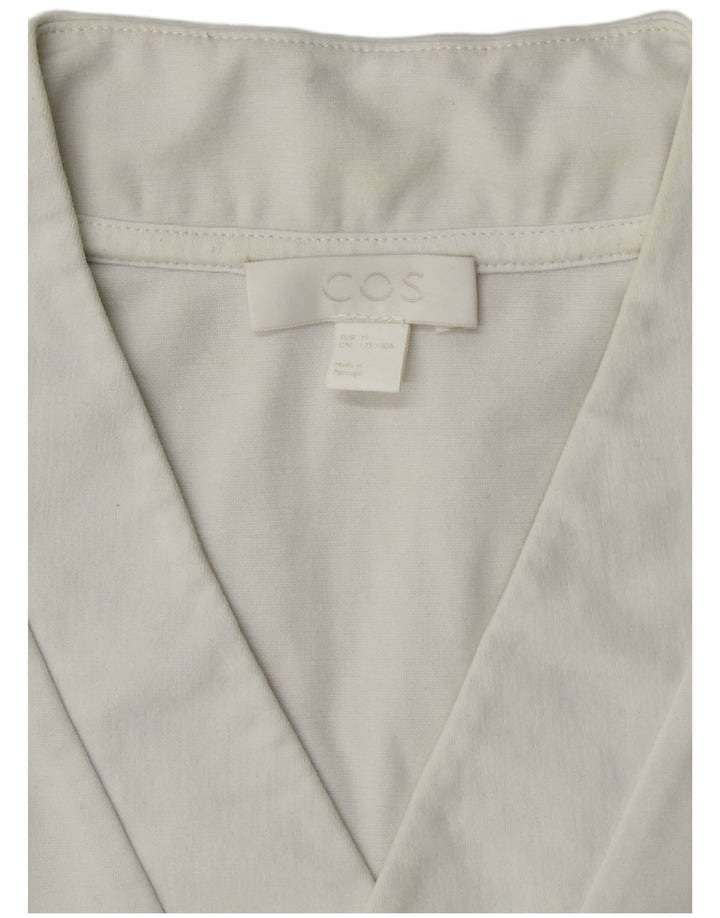 Cos Mens T-Shirt Top Medium White Cotton