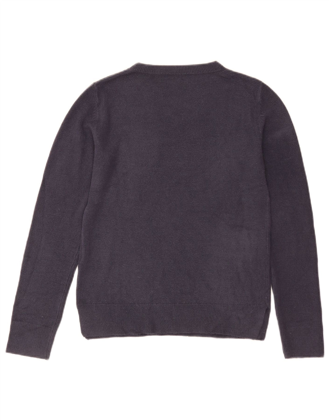 Marks & Spencer Womens Boat Neck Jumper Sweater UK 8 Small Navy Blue