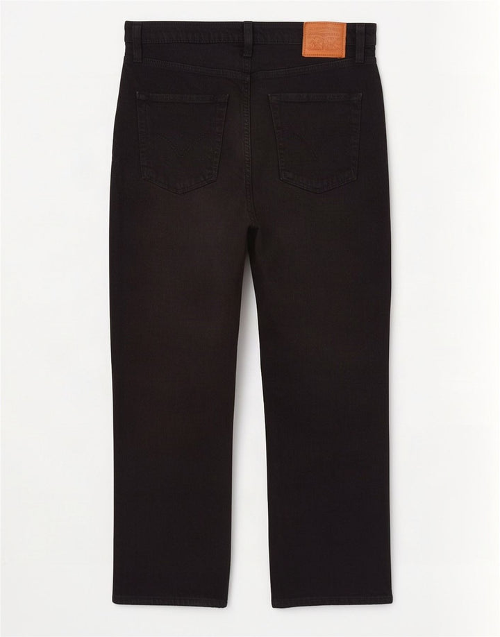 Levi's Womens Ribcage Straight Jeans W29 L27 Black Cotton
