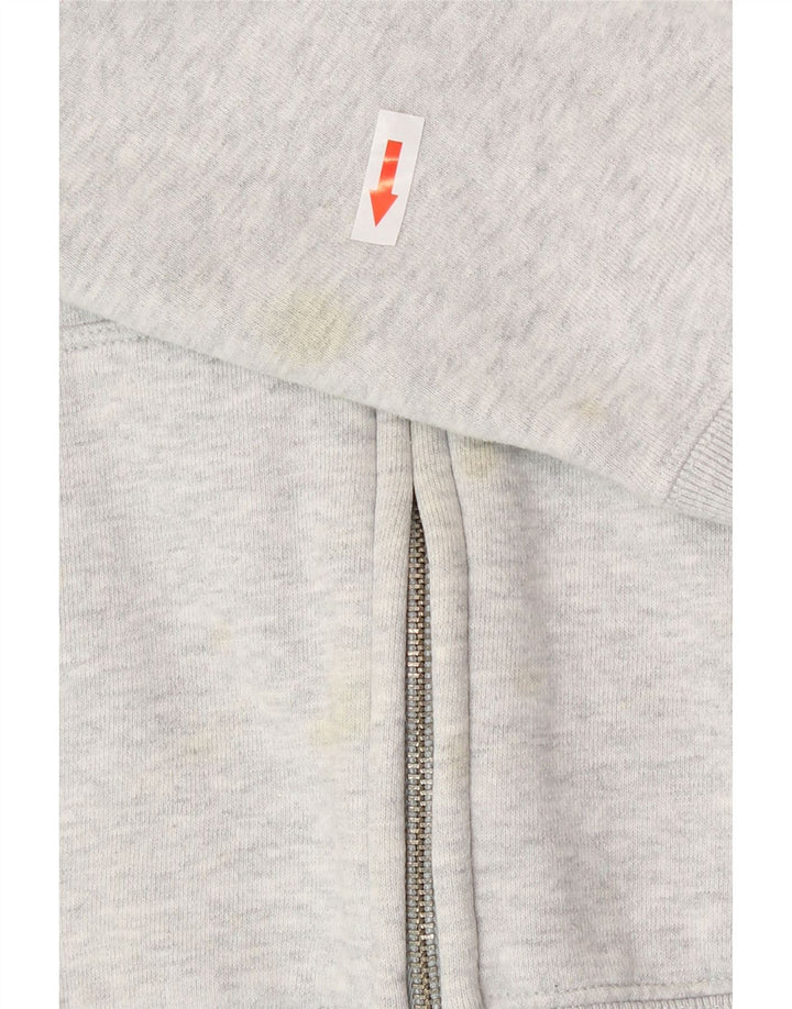 Gap Womens Graphic Zip Hoodie Sweater Large Grey Cotton