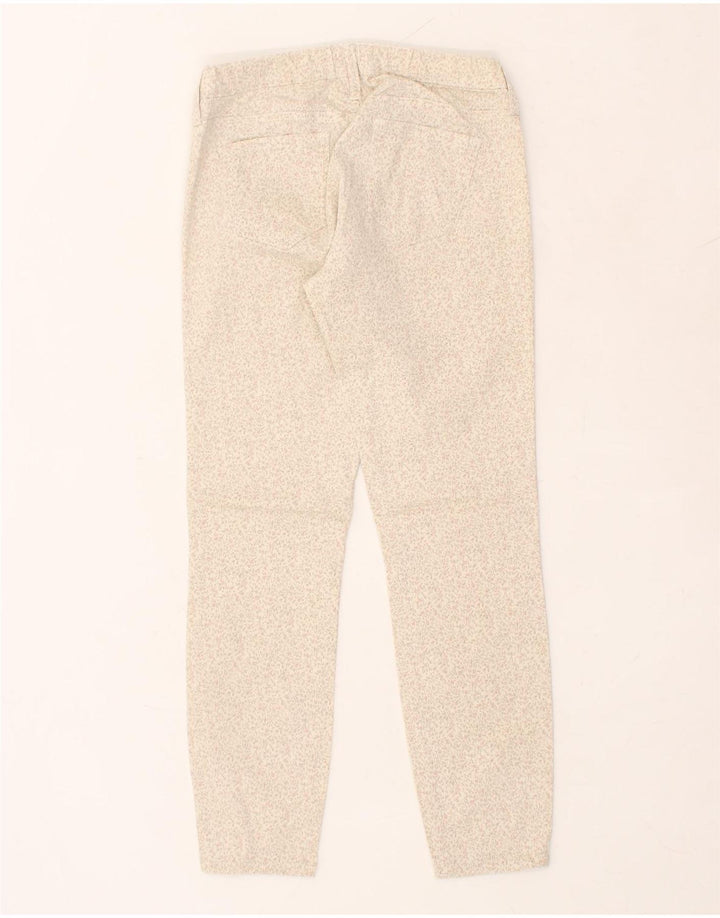 BENETTON Womens Jegging Casual Trousers W28 L28 Beige Floral | Vintage Benetton | Thrift | Second-Hand Benetton | Used Clothing | Messina Hembry 