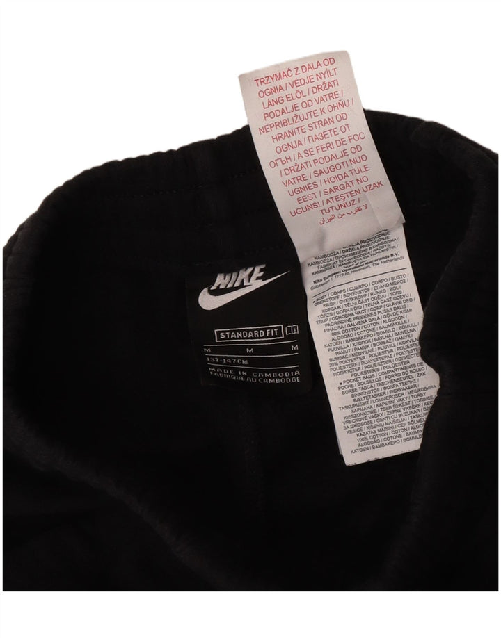 Nike Boys Standard Fit Tracksuit Trousers Joggers 10-11 Years Medium Black