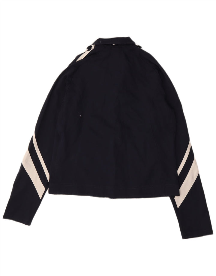 Nike Womens Tracksuit Top Jacket US 8/10 Medium Navy Blue Colourblock