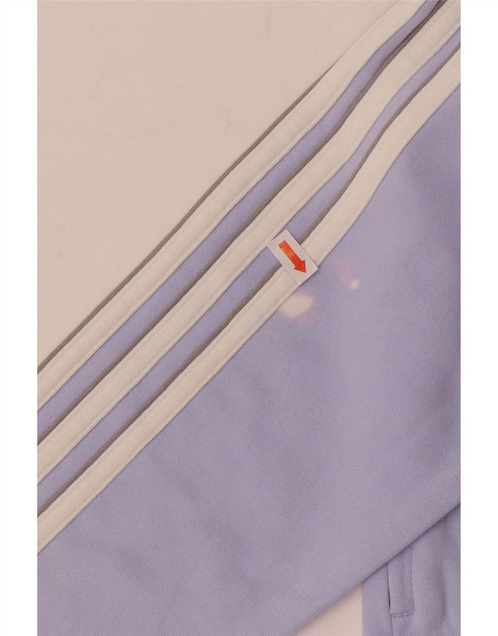 Adidas Womens Tracksuit Top Jacket UK 12 Medium  Purple Cotton