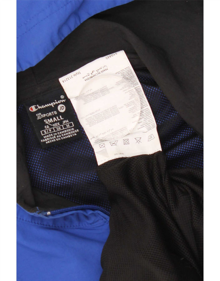 Champion Womens Graphic Tracksuit Top Jacket UK 10 Small Blue Colourblock