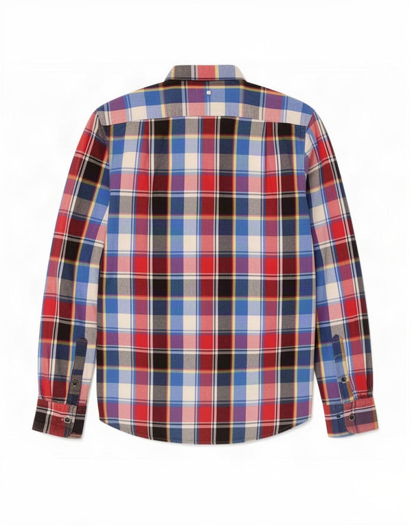 Superdry Mens Flannel Shirt 2XL Multicoloured Check Cotton