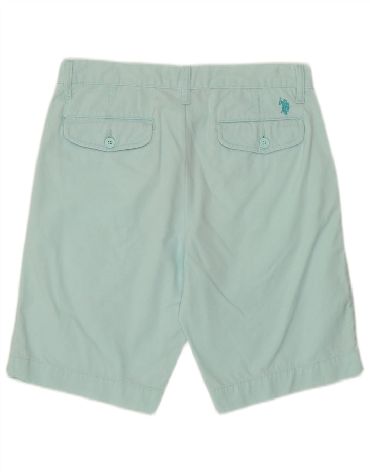 U.S. POLO ASSN. Mens Chino Shorts W30 Medium Blue Cotton