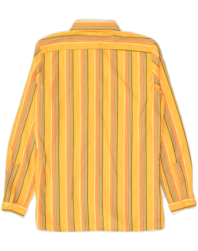 VINTAGE Womens Shirt EU 36 Small Yellow Pinstripe Polyester | Vintage Vintage | Thrift | Second-Hand Vintage | Used Clothing | Messina Hembry 