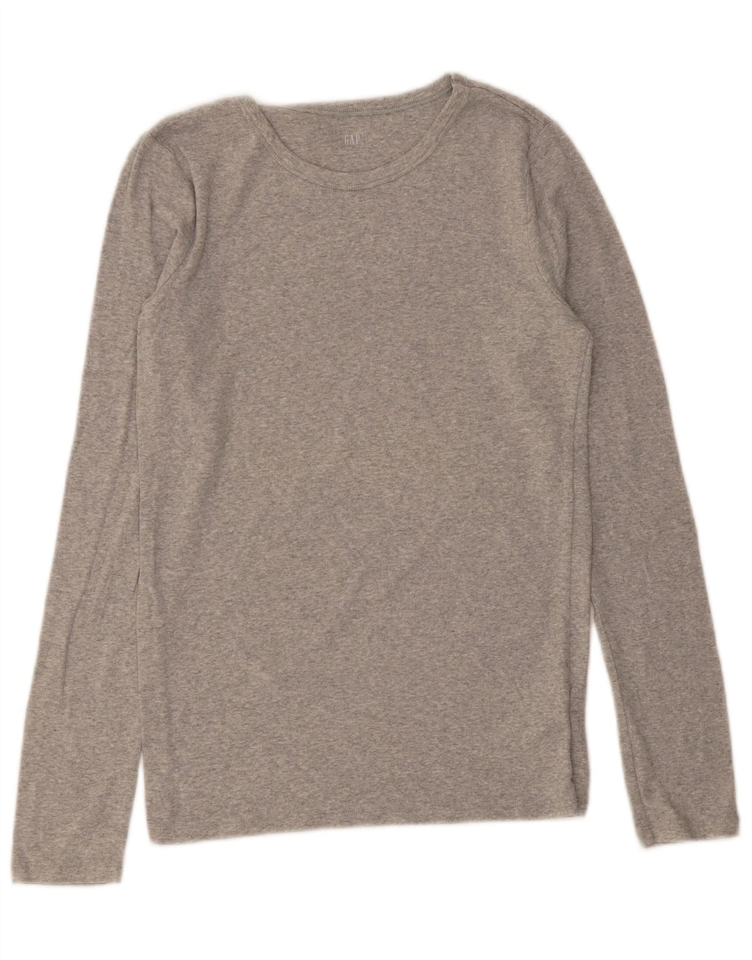 Gap Womens Top Long Sleeve UK 12 Medium Grey Cotton