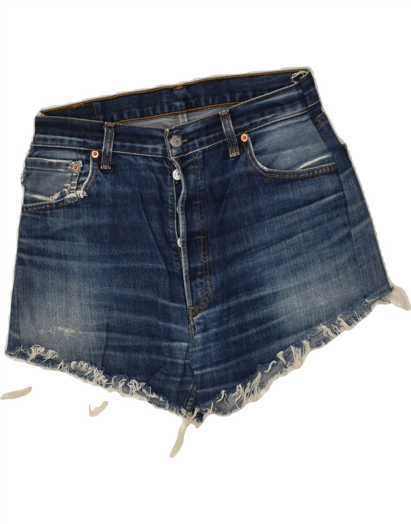 LEVI'S Womens 501 Denim Shorts W29 Medium Blue Cotton | Vintage Levi's | Thrift | Second-Hand Levi's | Used Clothing | Messina Hembry 