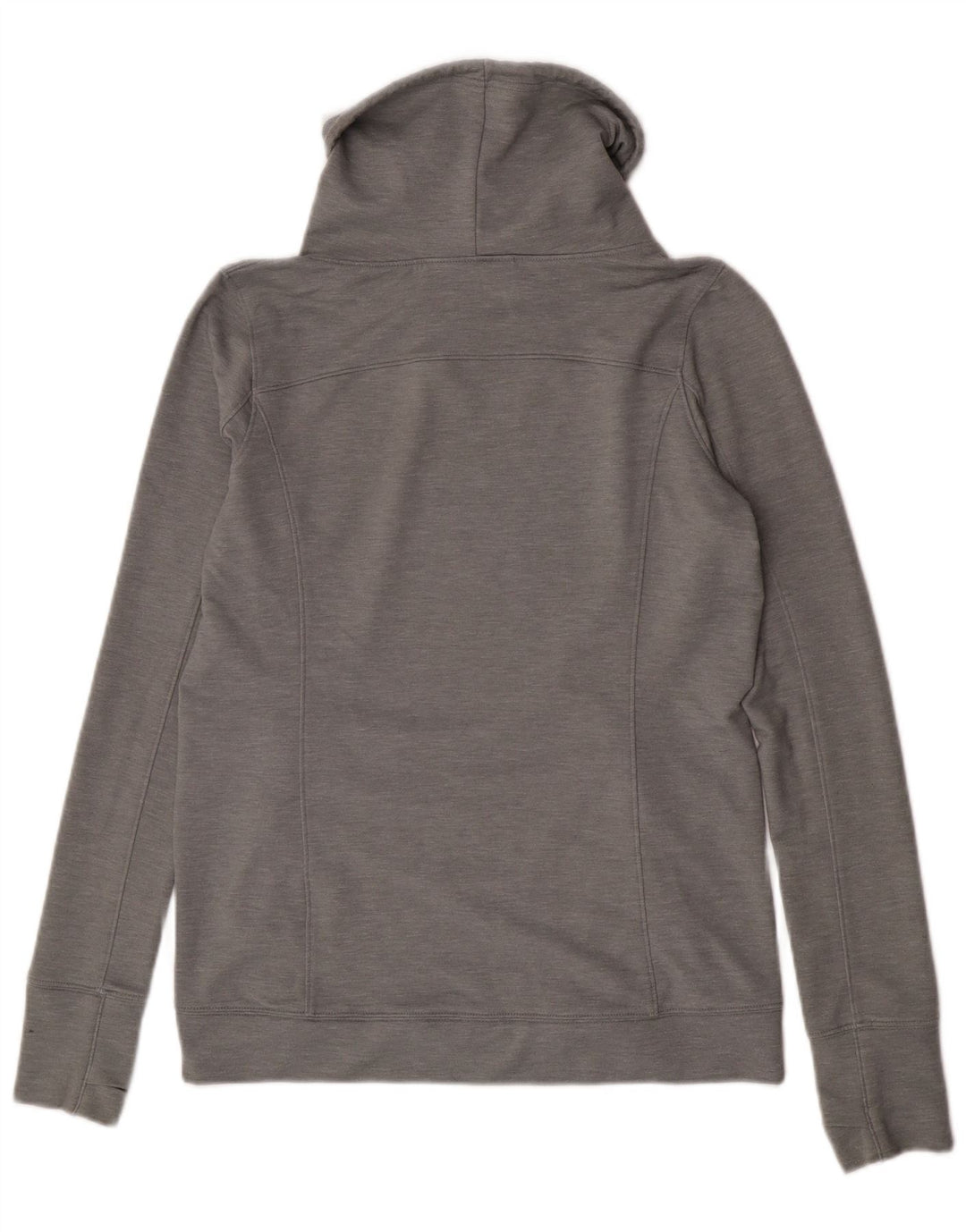 Under Armour Womens Roll Neck Sweatshirt Jumper UK 14 Medium Grey Flecked