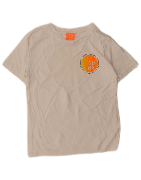 Oakley Boys Graphic T-Shirt Top 7-8 Years Large White Cotton
