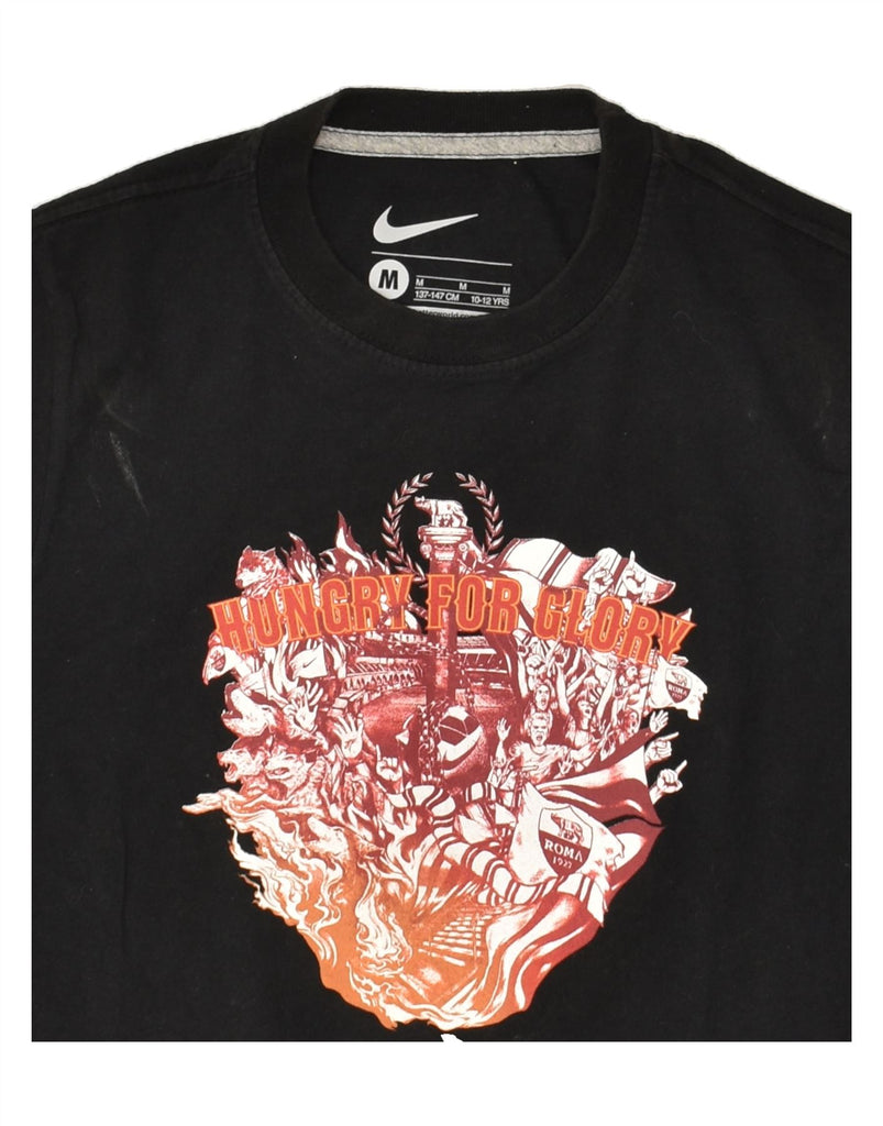 NIKE Boys Graphic T-Shirt Top 10-11 Years Medium  Black | Vintage Nike | Thrift | Second-Hand Nike | Used Clothing | Messina Hembry 