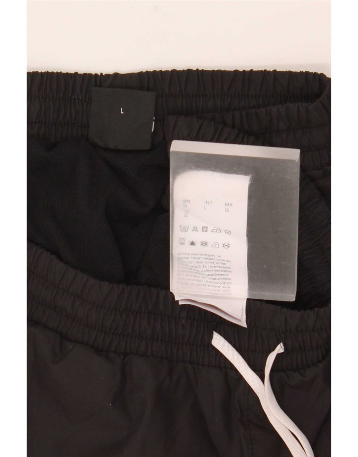 Hugo Boss Mens Graphic Swimming Shorts Large Black Polyester