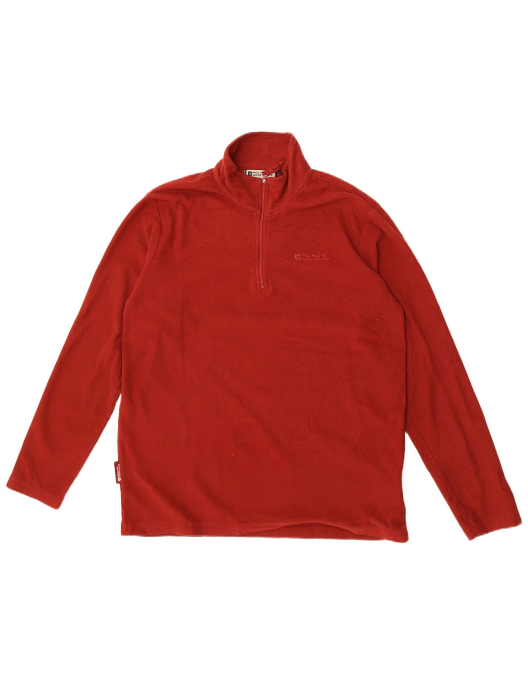 Mountain Warehouse Mens Zip Neck Fleece Jumper UK 12 Medium Maroon
