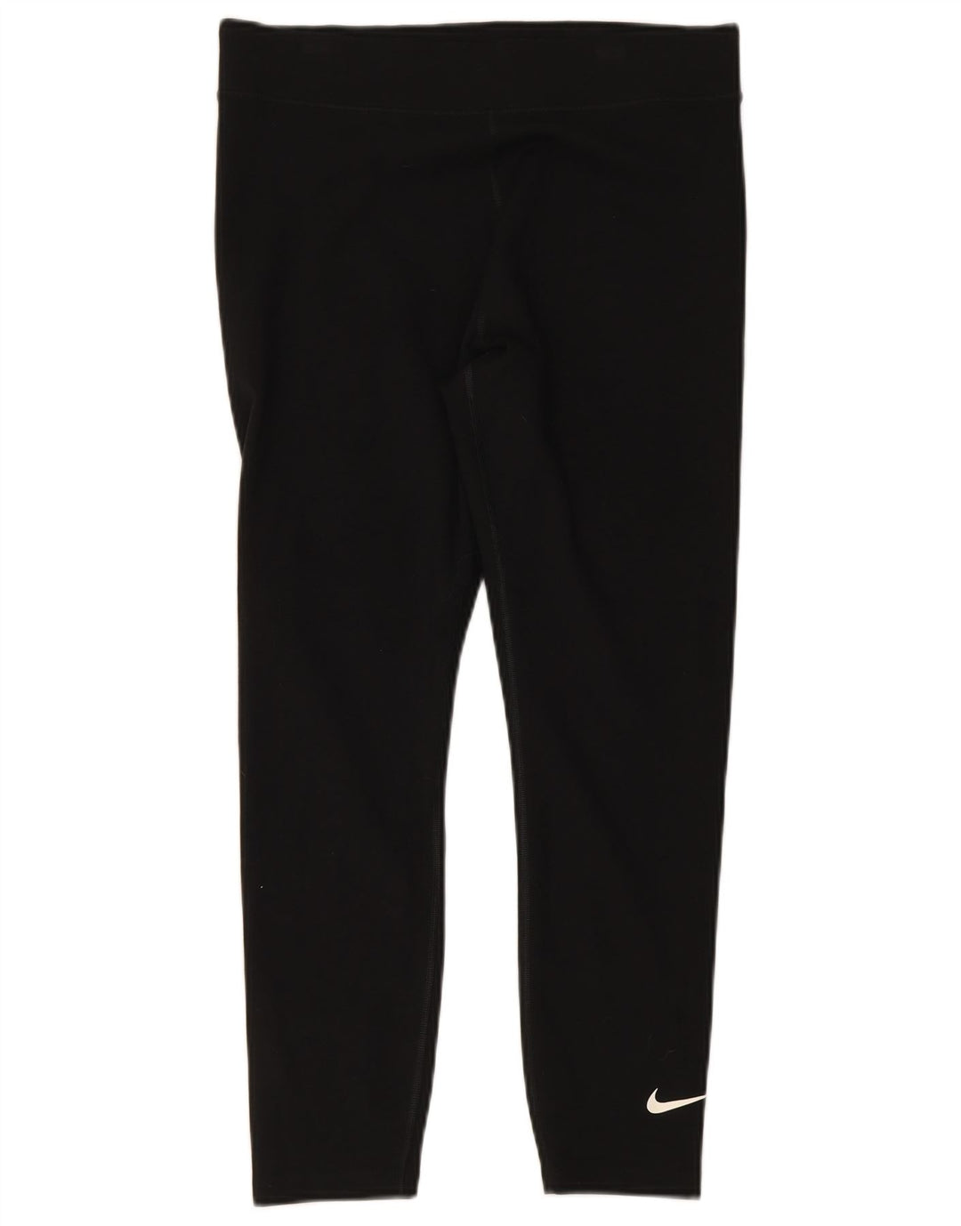 NIKE Womens Leggings UK 14 Large  Black Cotton