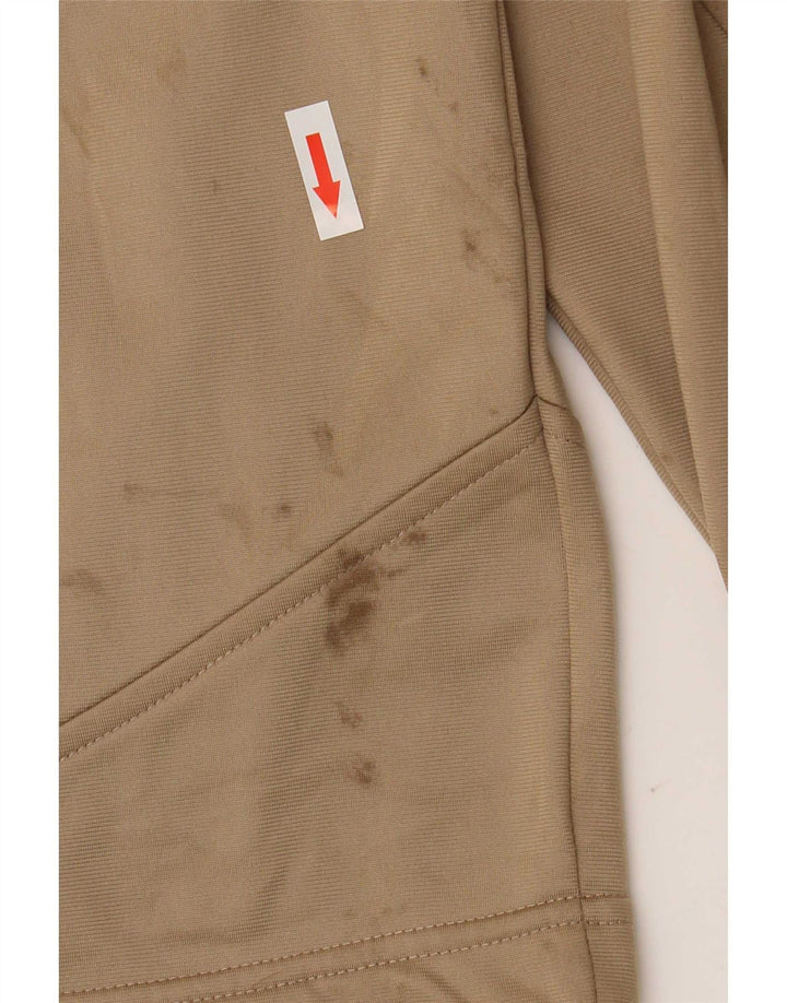Diadora Mens Tracksuit Top Jacket UK 42 Large Beige Colourblock Polyester