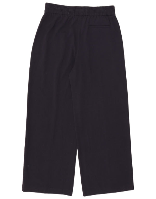 Marks & Spencer Womens Chino Trousers UK 16 Large W34 L29 Navy Blue
