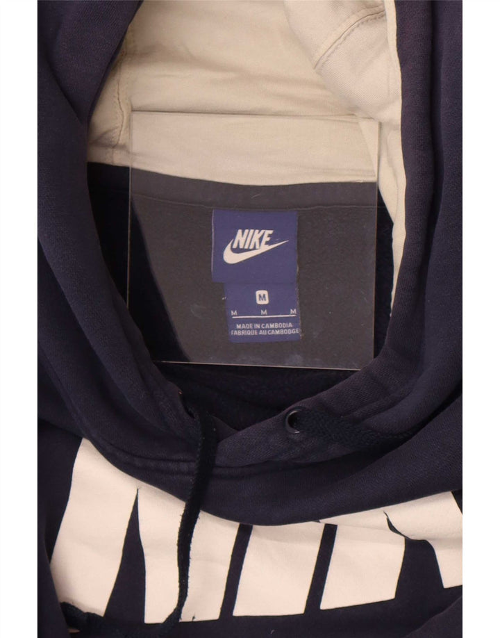 Nike Mens Graphic Hoodie Jumper Medium Navy Blue