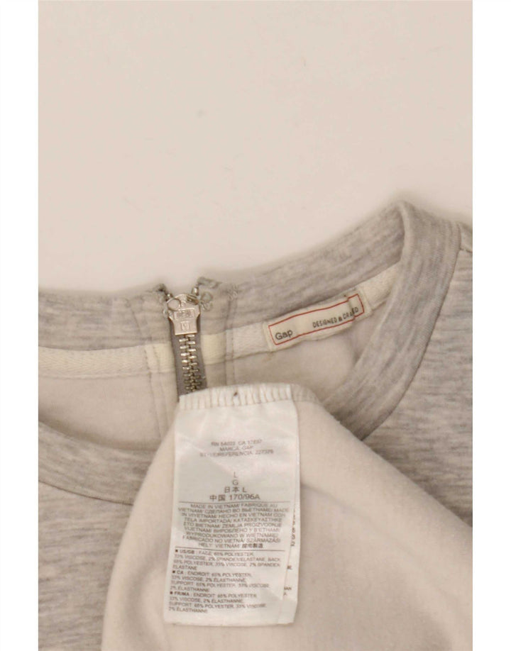 Gap Womens Jumper Dress UK 16 Large Grey Polyester
