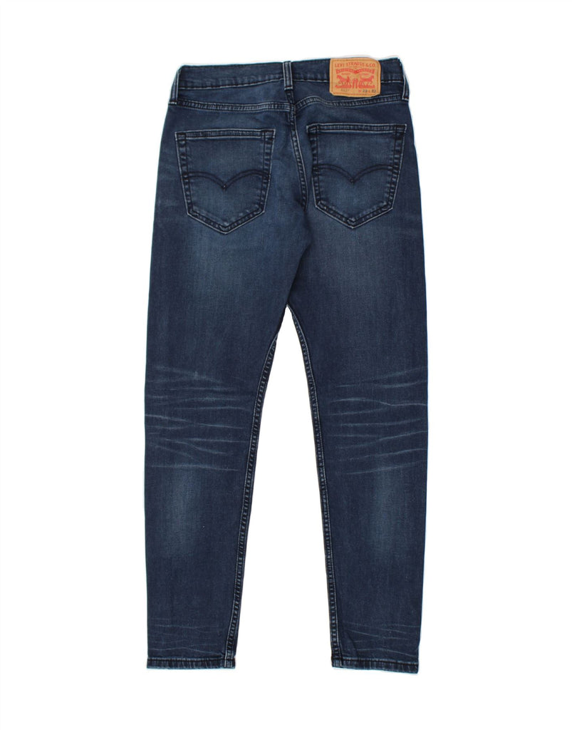 LEVI'S Womens 512 Slim Tapered Jeans W28 L32 Navy Blue Cotton Vintage Levi's and Second-Hand Levi's from Messina Hembry 