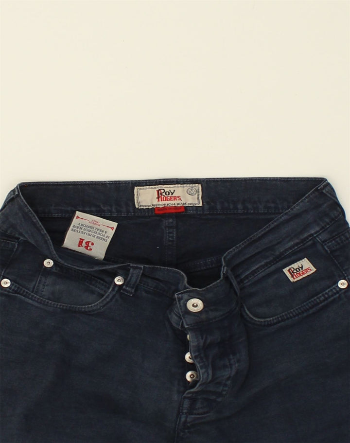 HOGER'S Womens Slim Jeans W31 L32 Navy Blue Cotton | Vintage Hoger's | Thrift | Second-Hand Hoger's | Used Clothing | Messina Hembry 