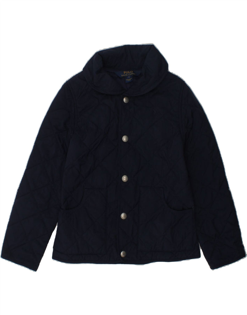 POLO RALPH LAUREN Boys Quilted Jacket 5-6 Years Navy Blue Polyester | Vintage Polo Ralph Lauren | Thrift | Second-Hand Polo Ralph Lauren | Used Clothing | Messina Hembry 