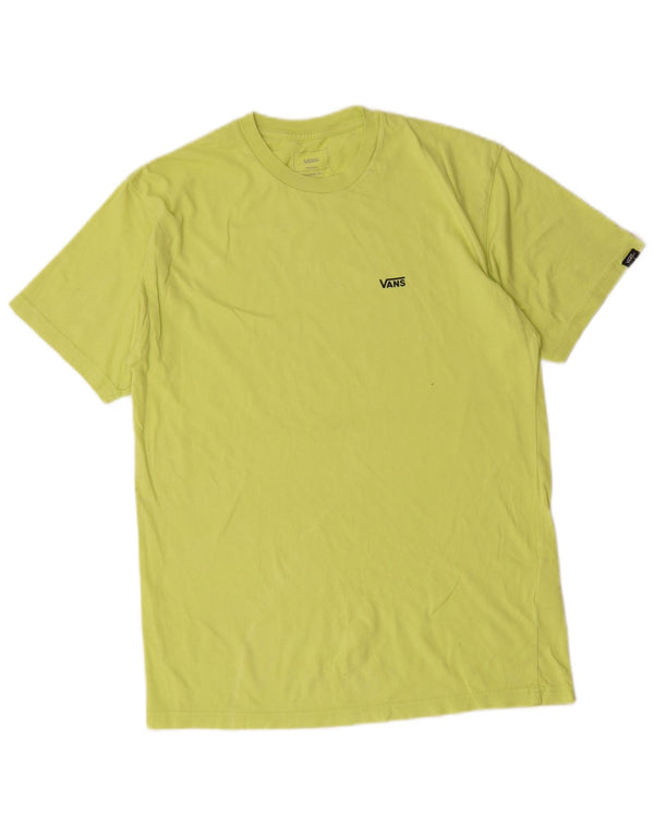 Vans Mens Classic Fit T-Shirt Top Medium Green Cotton