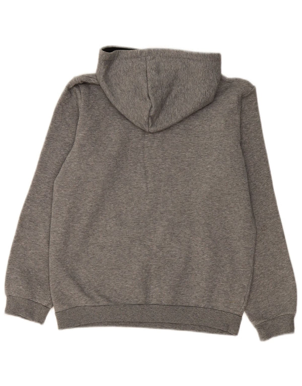 Puma Boys Graphic Hoodie Jumper 11-12 Years Grey Flecked Cotton