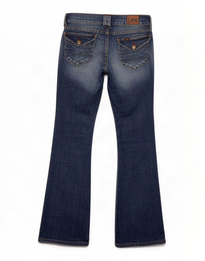 Lee Womens Leola Bootcut Jeans W27 L35 Blue Cotton