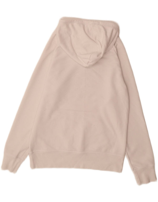 New Balance Womens Graphic Hoodie Jumper UK 10 Small White
