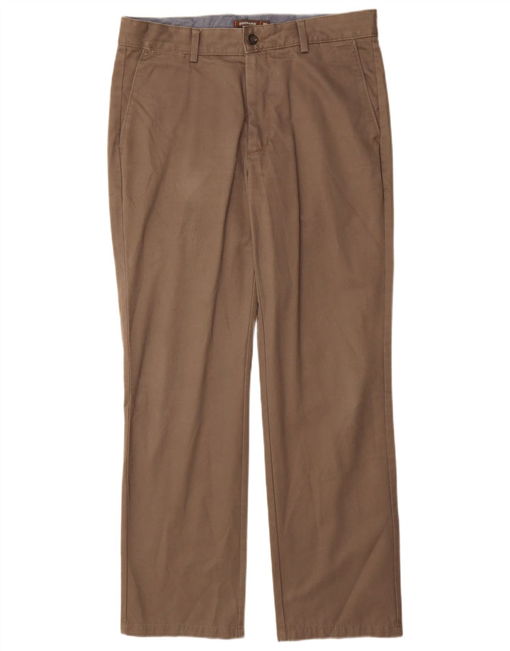 Dockers Mens Straight Chino Trousers W34 L32 Grey Cotton