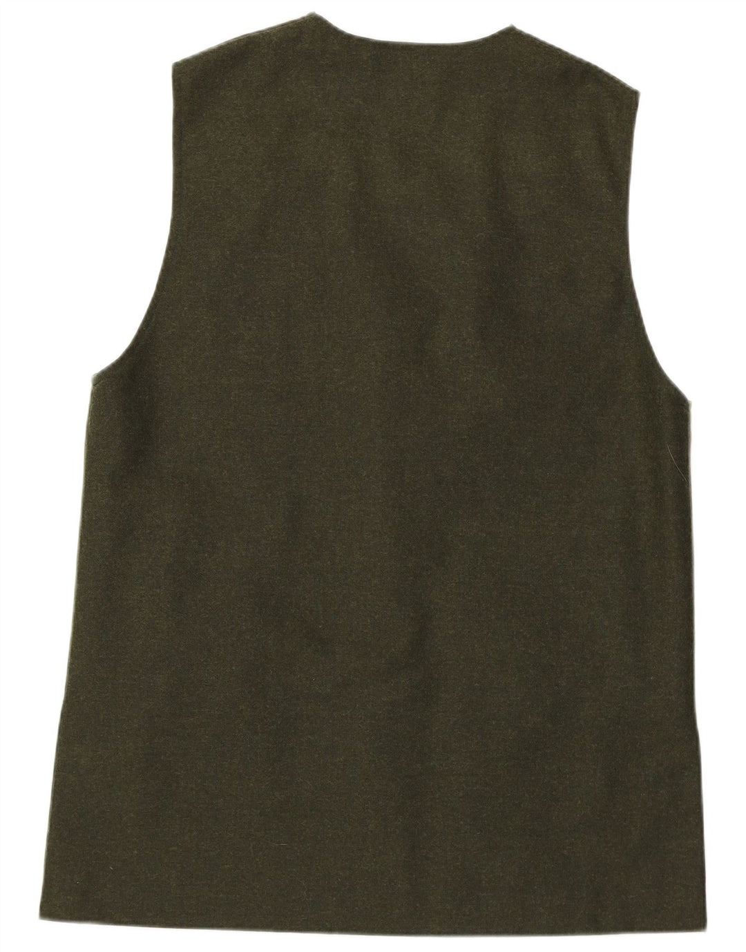 VINTAGE Womens Gilet UK 16 Large Khaki