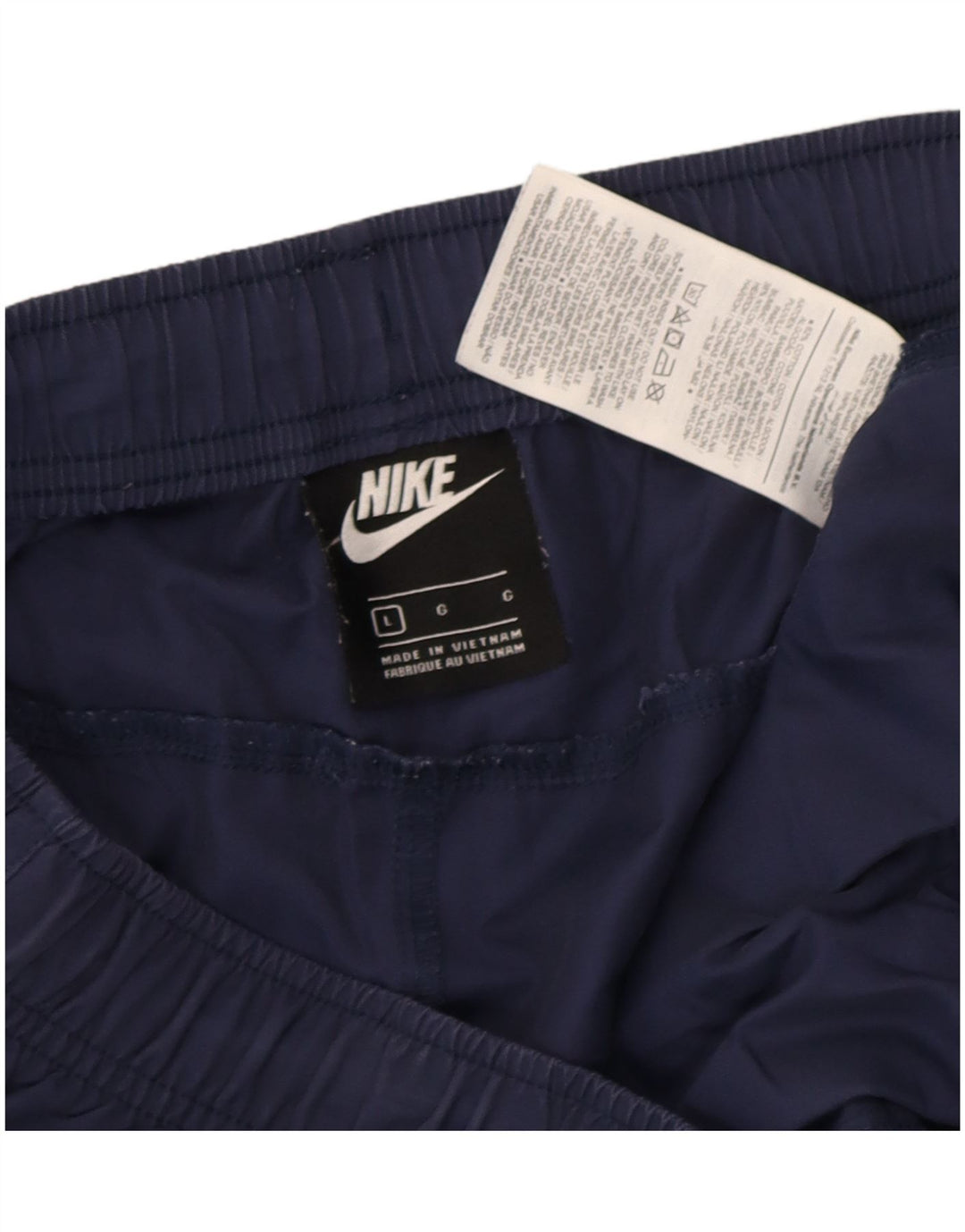 Nike Mens Cargo Tracksuit Trousers Joggers Large Navy Blue Cotton