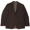 Marks & Spencer Mens 2 Button Blazer Jacket UK 38 Medium Black Polyester