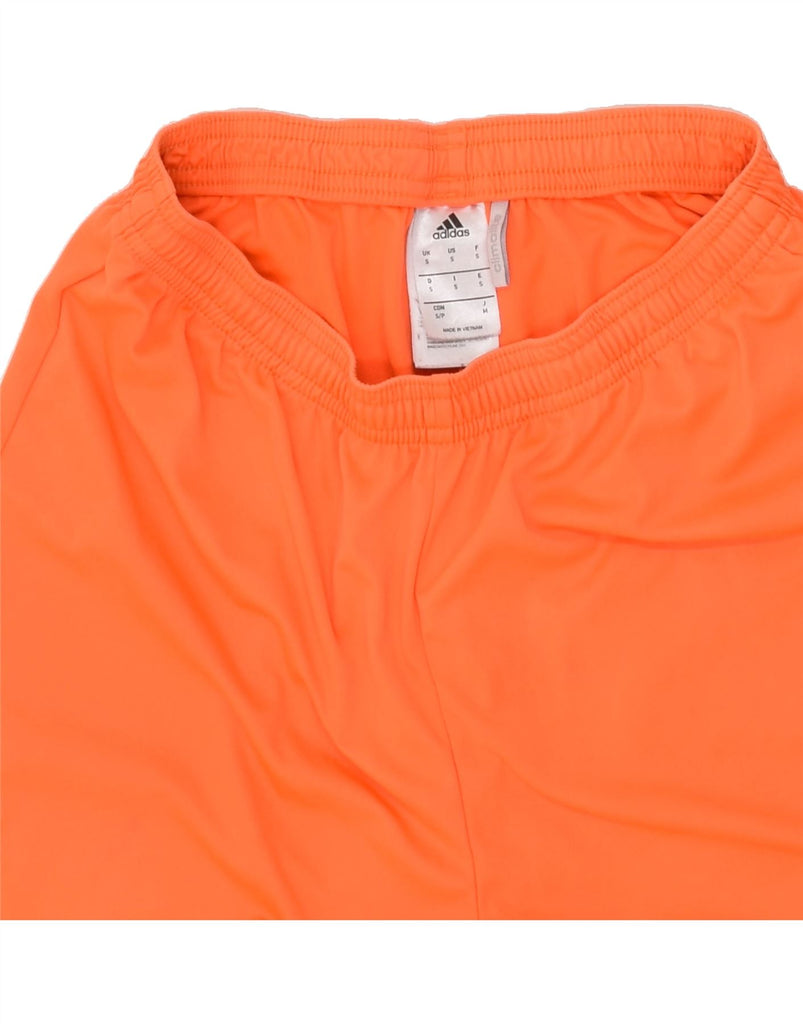 ADIDAS Mens Climalite Sport Shorts Small Orange Polyester | Vintage Adidas | Thrift | Second-Hand Adidas | Used Clothing | Messina Hembry 