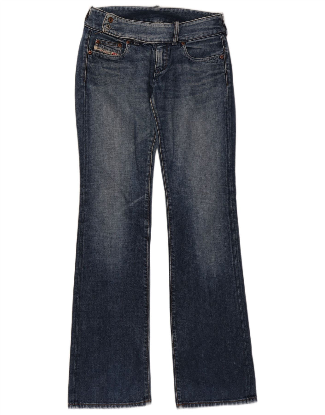 Diesel Womens Bootcut Jeans W27 L33 Blue Cotton