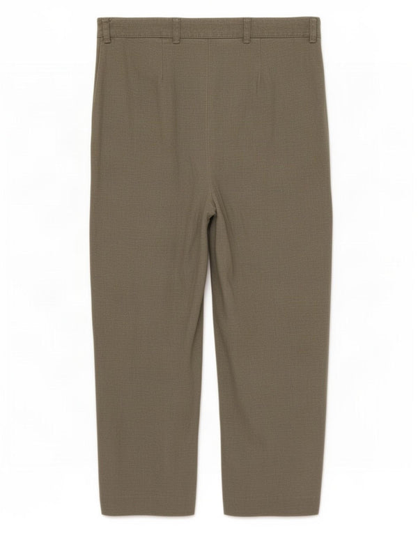 Marks & Spencer Womens Straight Capri Trousers UK 10 Small W30 L20 Khaki