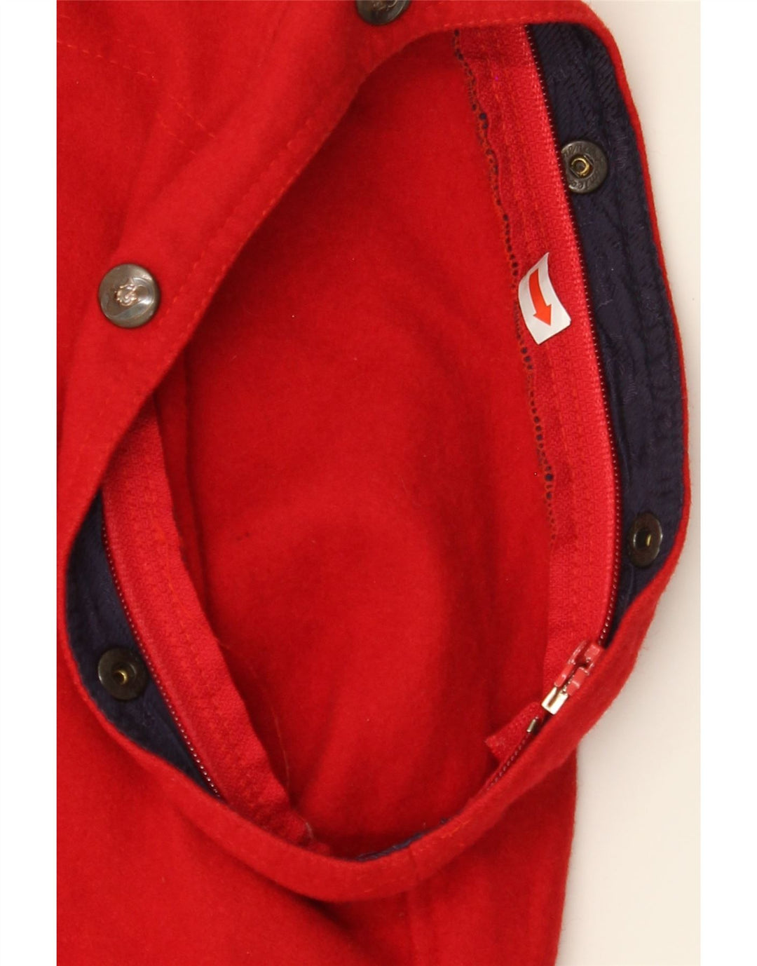 CONTE OF FLORENCE Mens Sleeveless Tracksuit Top Jacket Large Red Wool Vintage Conte of Florence and Second-Hand Conte of Florence from Messina Hembry 