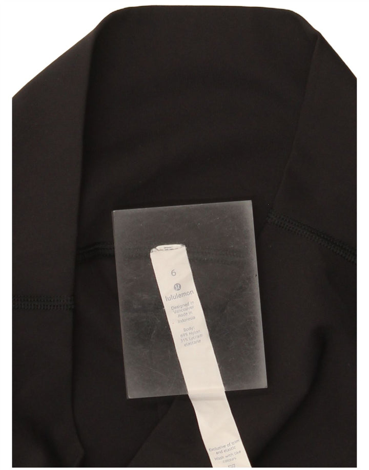 Lululemon Womens Capri Leggings US 6 Medium  Black Nylon