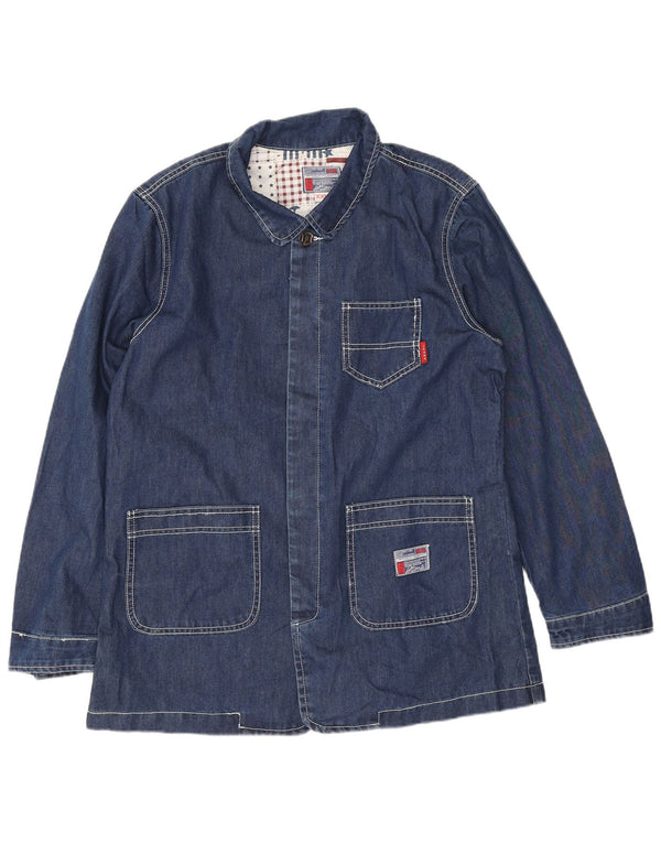 Vintage Mens Denim Jacket UK 44 2XL Blue