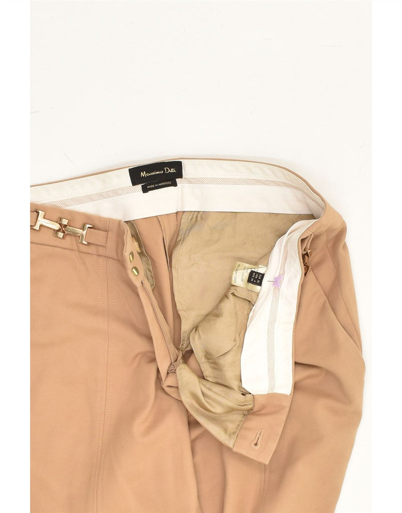 MASSIMO DUTTI Womens Slim Chino Trousers EU 36 Small W26 L28 Beige Cotton | Vintage Massimo Dutti | Thrift | Second-Hand Massimo Dutti | Used Clothing | Messina Hembry 