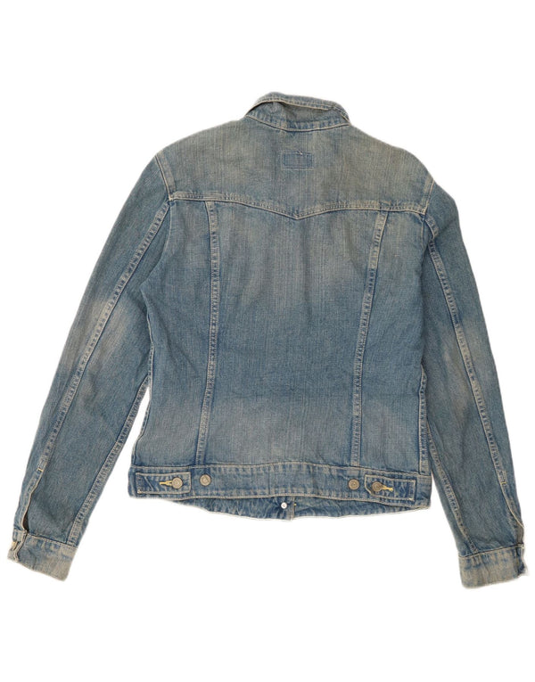 Levi's Womens Denim Jacket UK 12 Medium Blue Cotton