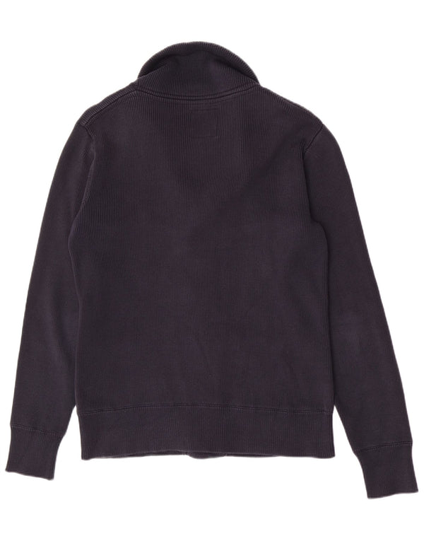 Sun68 Mens Cardigan Sweater Small Navy Blue Cotton