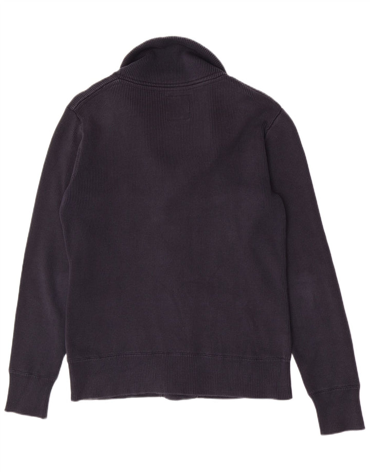 Sun68 Mens Cardigan Sweater Small Navy Blue Cotton