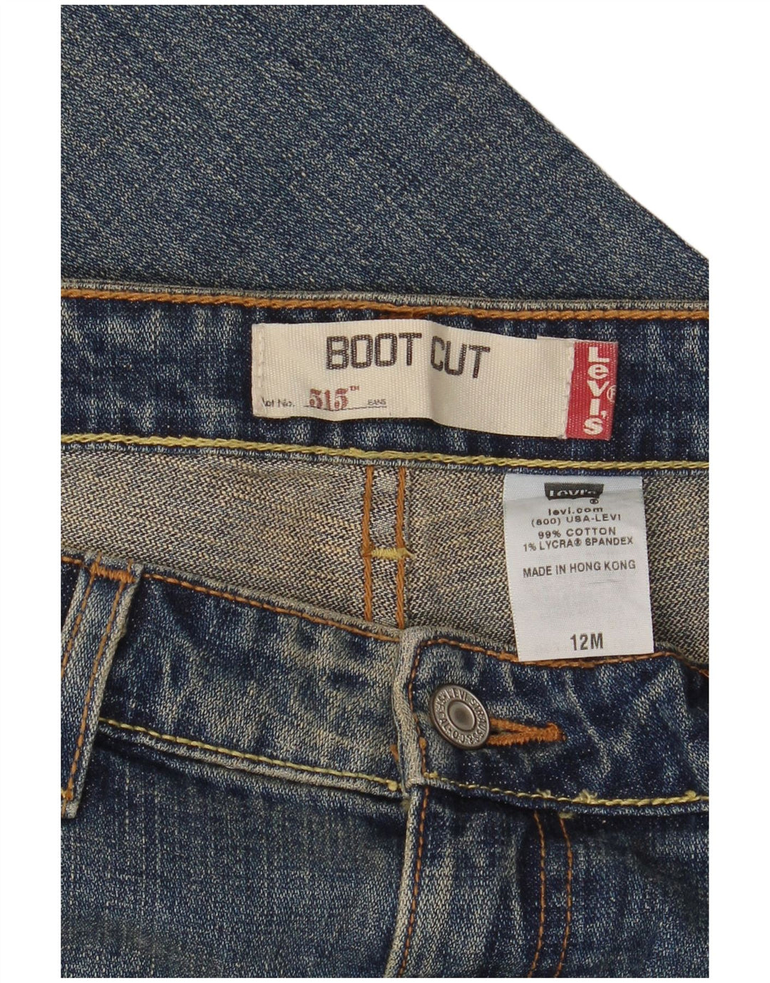 Levi's Womens 515 Bootcut Jeans US 12 Large W32 L30 Blue Cotton