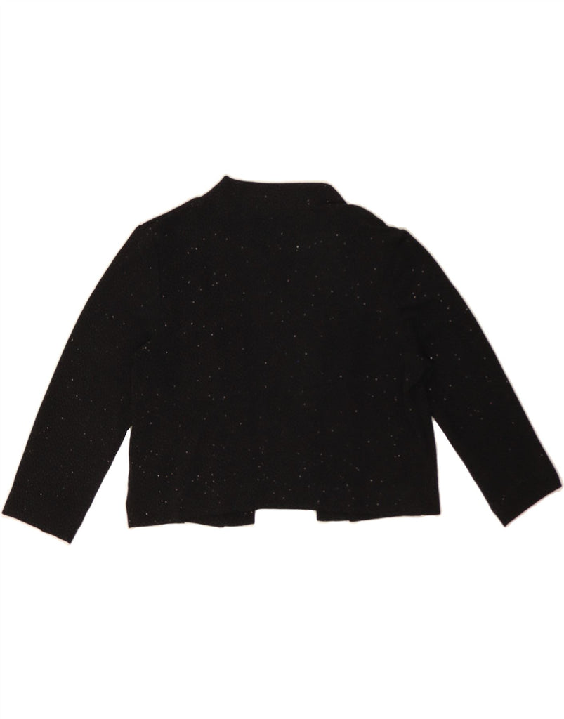 RONNI NICOLE Womens Crop Blazer Jacket UK 12 Medium Black Flecked Vintage Ronni Nicole and Second-Hand Ronni Nicole from Messina Hembry 