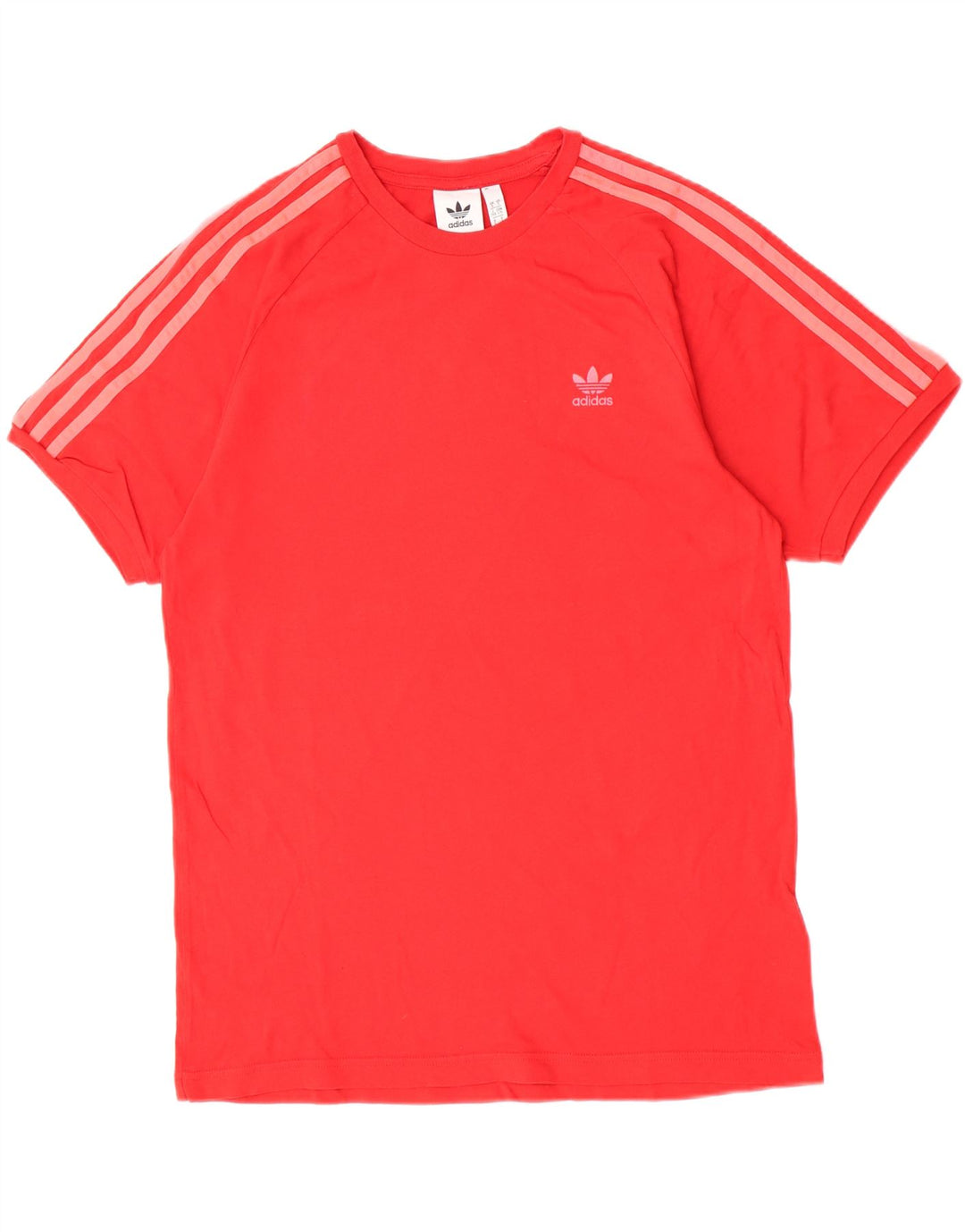 Adidas Mens T-Shirt Top Large Red Cotton