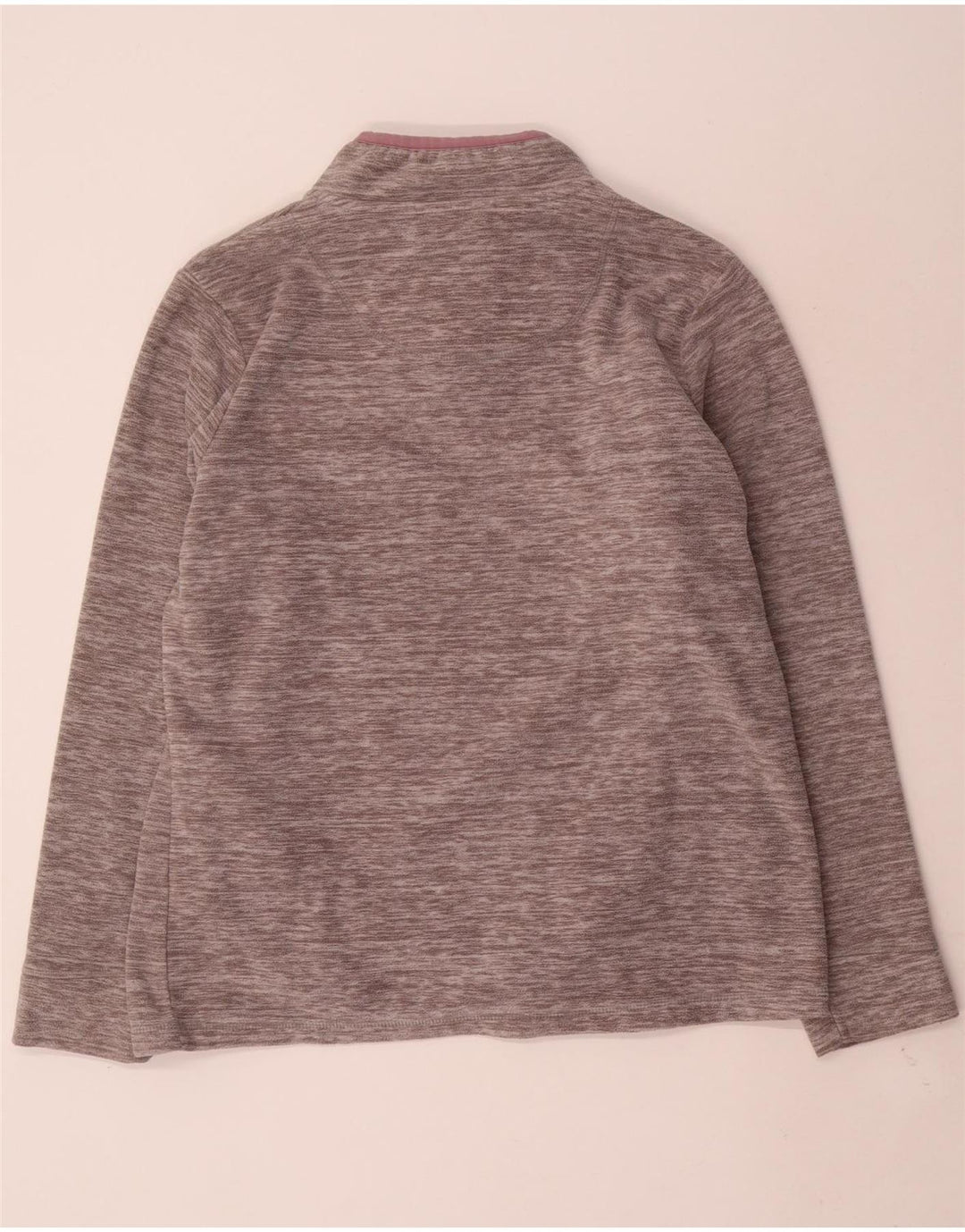 WEIRD FISH Womens Oversized Fleece Jumper UK 16 Large Grey Flecked