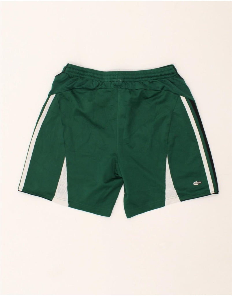 ADIDAS Boys Graphic Sport Shorts 13-14 Years Green Colourblock Polyester | Vintage Adidas | Thrift | Second-Hand Adidas | Used Clothing | Messina Hembry 